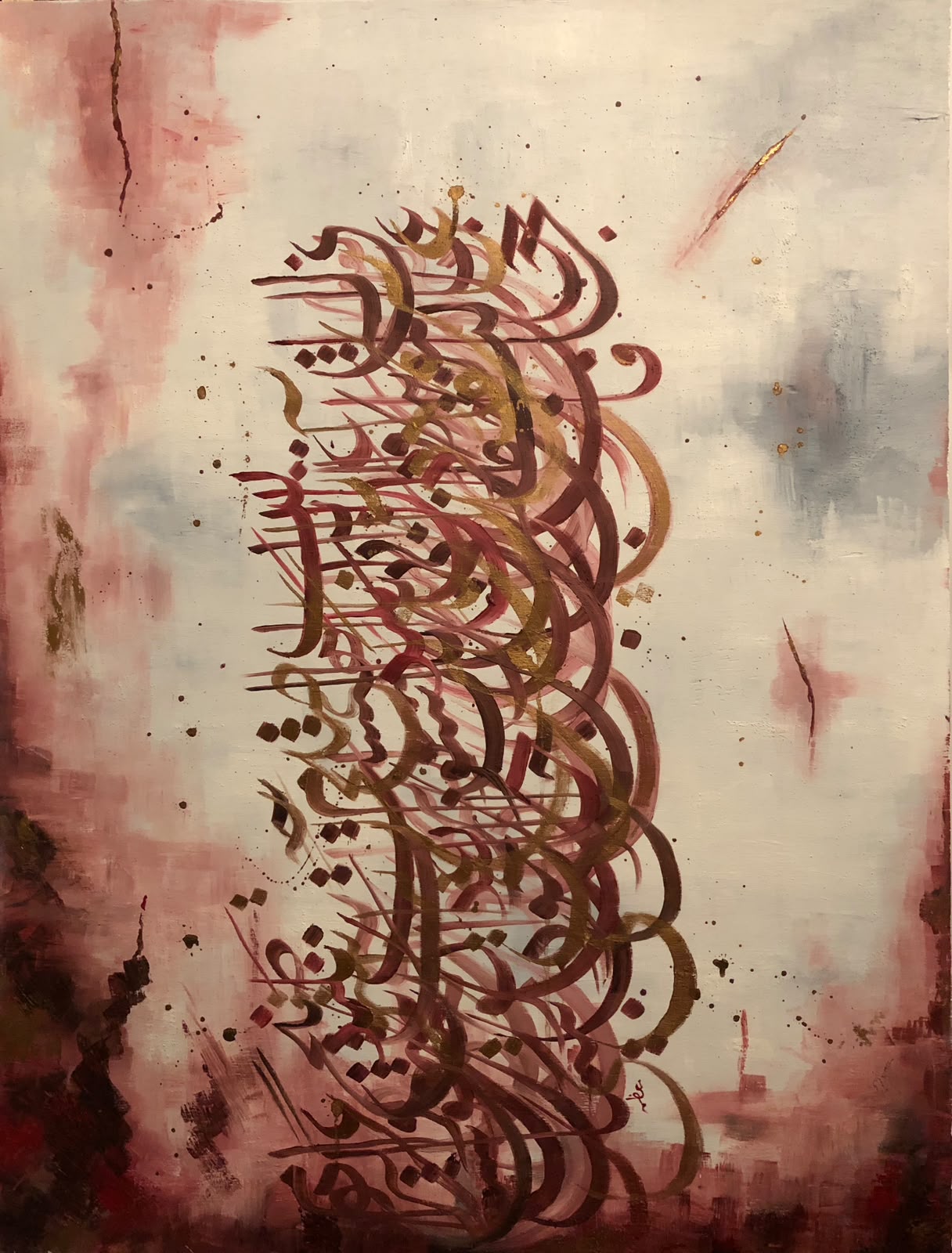 Rumi painting by Moazima