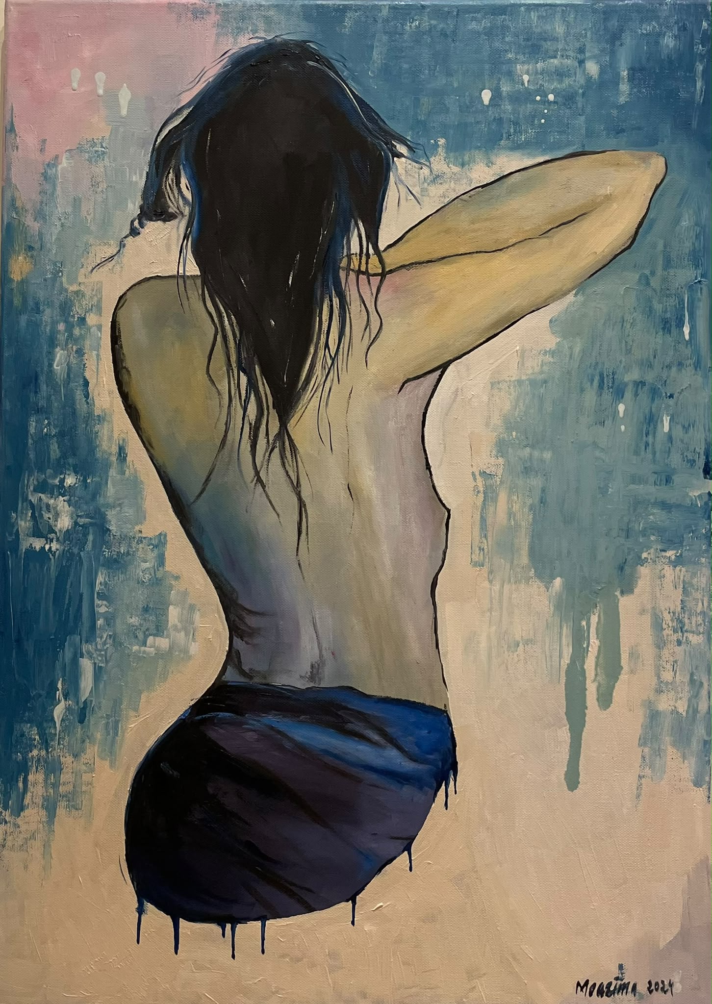 Untitled painting by Moazima