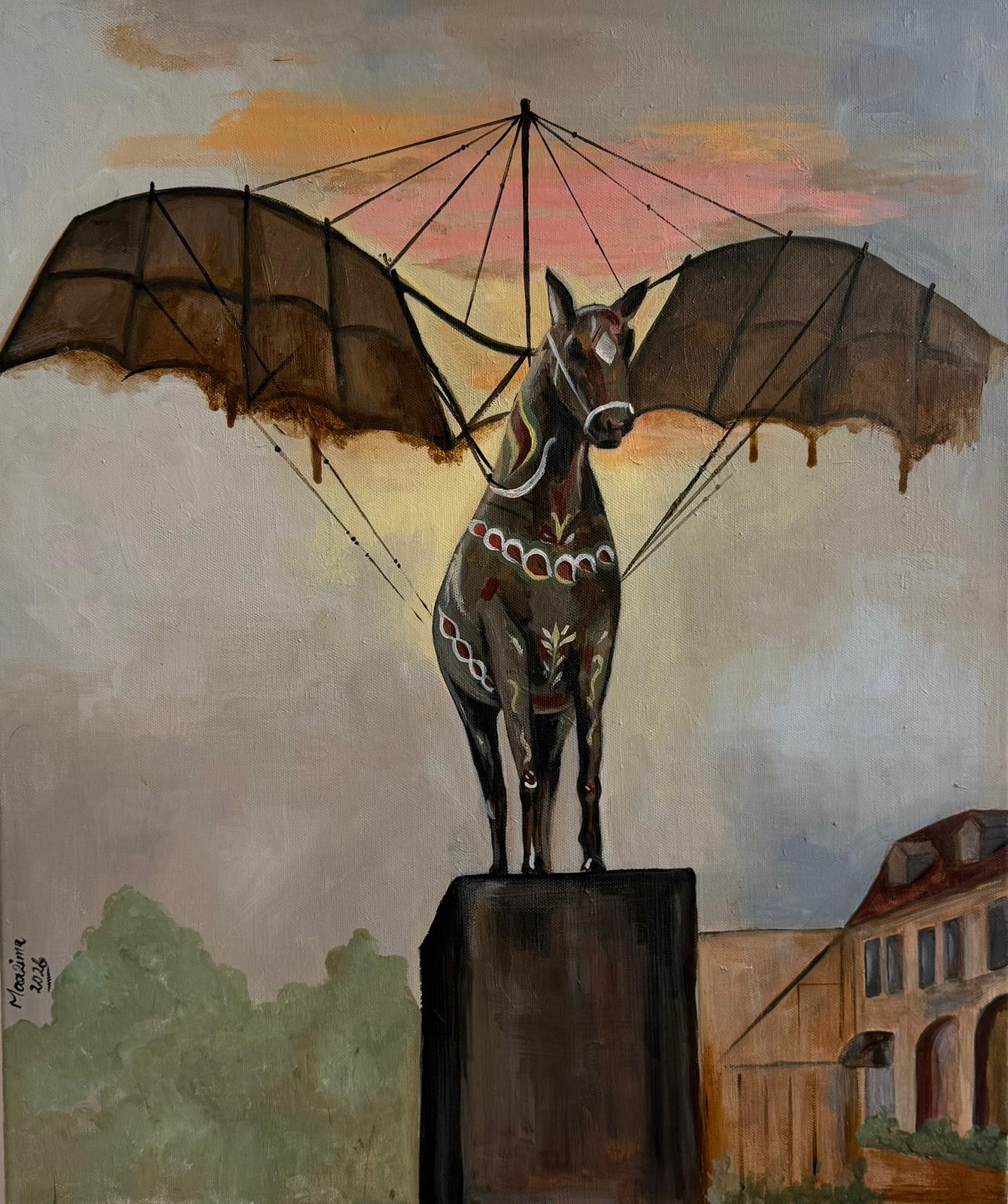 Kinnas bevingadhäst artwork by Moazima